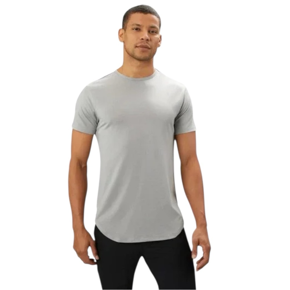New Cuts Clothing Men’s Granite Signature Elongated Fit Short Sleeve‎ Crew Tee